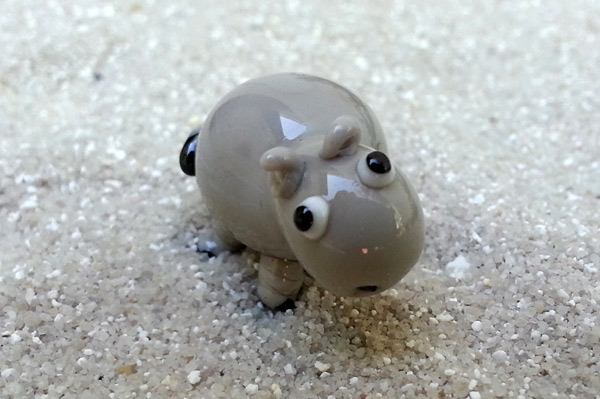 Nilpferd Lampwork