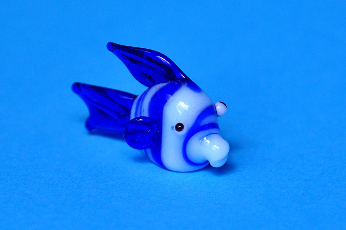 Glas-Fisch blau © Anne-Kathrin Gebert